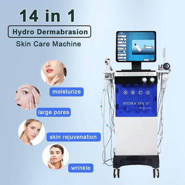 

multi-functional beauty equipment hydro dermabrasion facial skin tightening hydradermabrasion machine water jet aqua wrinkle removal device, Black;white