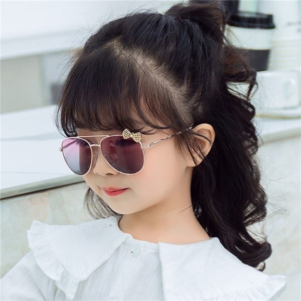 

kids sunglasses metal frame bow children sun glasses fashion gilrs outdoor s party eyewear cute style eyeglasses 220714, Blue