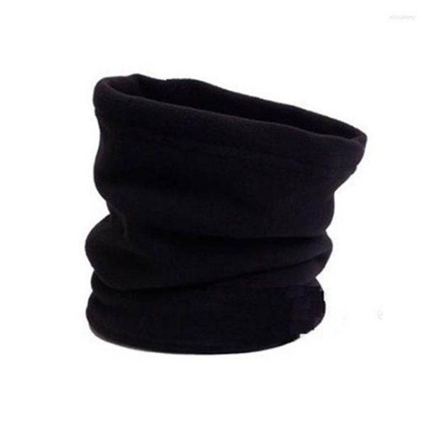 Beanie/Kafatası Kapakları Sıradan Düz Renkli Sıcak Boyun Bib Kadınlar İçin Erkekler Çok Fonksiyonlu Polar Şapka Moda Yüz Maskesi Kış Oliv2