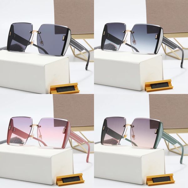 

2022 new designer sunglasses luxury brand sunglasses outdoor fashion lady glasses 6 colors, White;black
