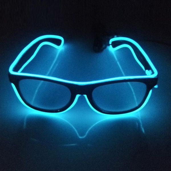 Parti Dekorasyonu Floresan Maskerade Giyim Bar Glow Yanıp Sönen Led Işık Flash Glasses Düğün Doğum Gift Noel Kulüp Parçası Dekorat