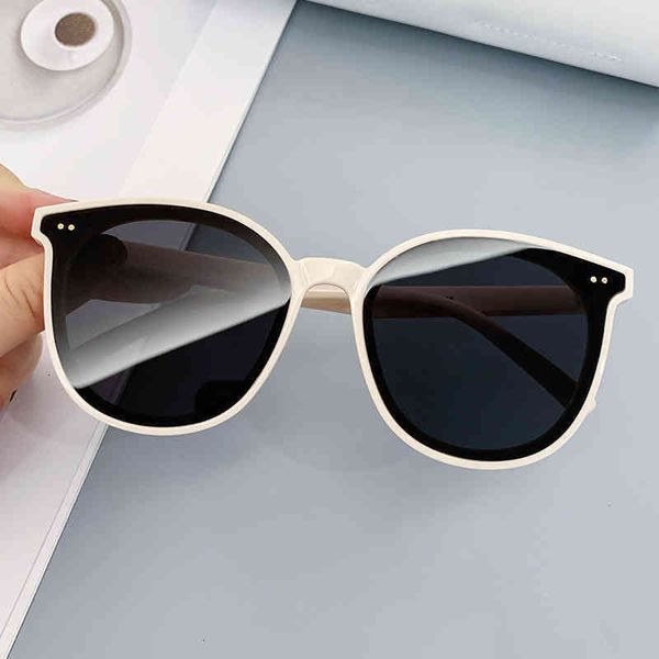 

luxury brand designer 2022 large frame fashion trendy gm with eye protection and uv uv400 sunglass vintage sun glasses for men ladies eyewea, White;black
