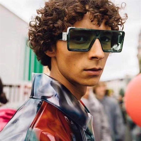 

sunglasses big rectangle millionaire men 2021 brand designer cool beach glasses futuristic masculino285e, White;black