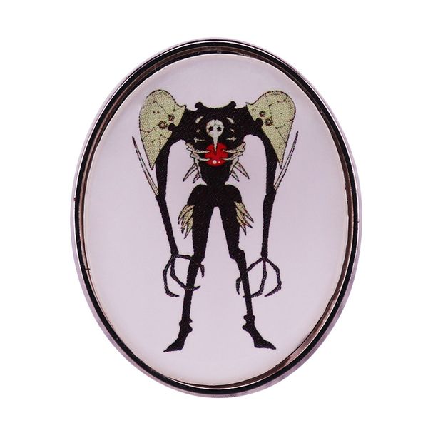 

the 3rd angel sachiel brooch japanese sci-fi animation pins jewelry, Blue