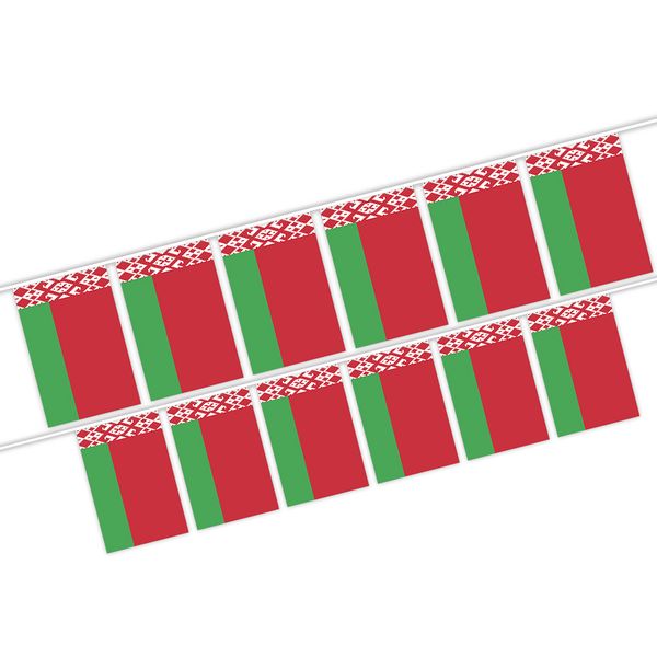 

belarus string flag 20 flag world country national hanging mini banner for party decoration