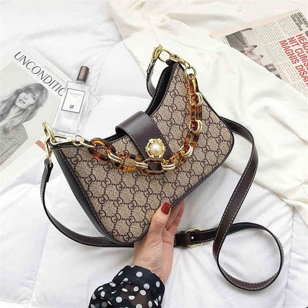

bag female autumn women's one shoulder portable square large capacity fashion printing armpit bag small 75% purses stores sale