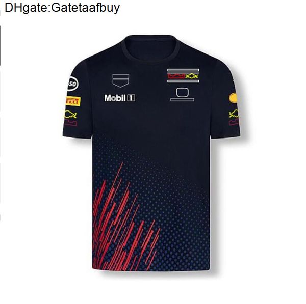 

2022 f1 team red racing rb18 team men's extreme sports formula one fan t-shirt women's bull transpirable manga corta kids tshirt, White;black