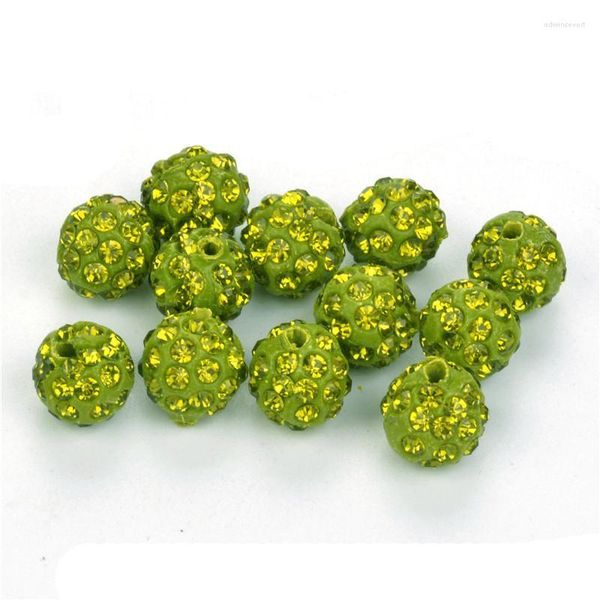 Outras 33 coloras de 10 mm de pavia de bolas de bola de discoteca para colar de pulseira diy fazendo 50pcs/lote Edwi22