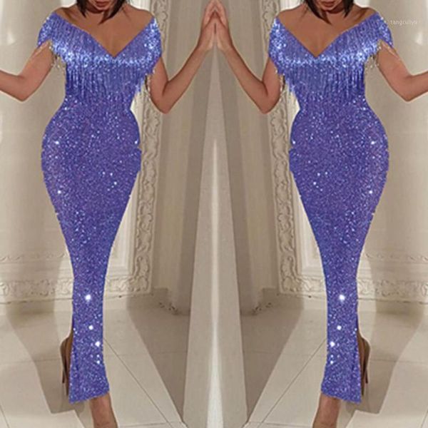 Casual Kleider Elegante 2022 Braut Kleid SpitzePailletten Robe De Soir Geeignet Für Partys Plus Größe Frau