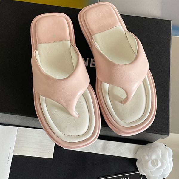

women black sandals classic designer print flip-flops breathable outdoor flat beach shoe