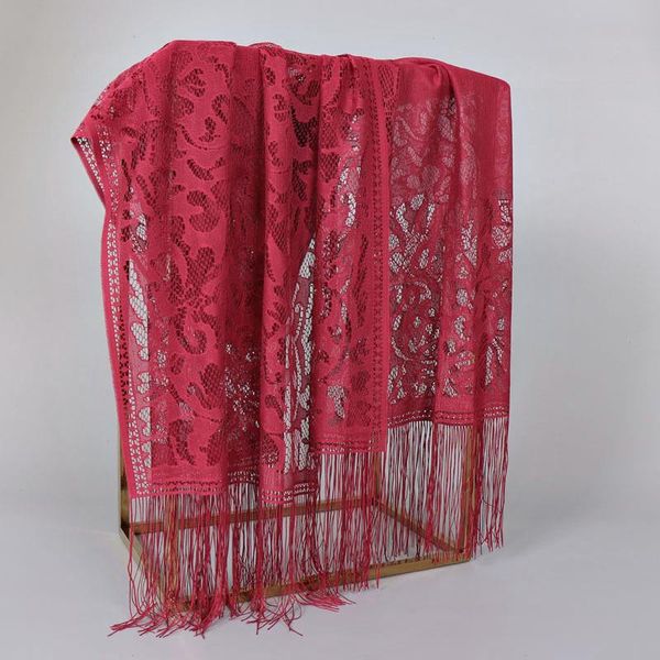 

fringes shawl female scarf hijab jerseytassel shawls scarves lace silk women flower pendant wrap, Blue;gray