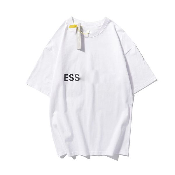 

2022 summer essfog short-sleeved men t-shirts fog pullover men and women couple bottoming shirt half-sleeved tee, White;black
