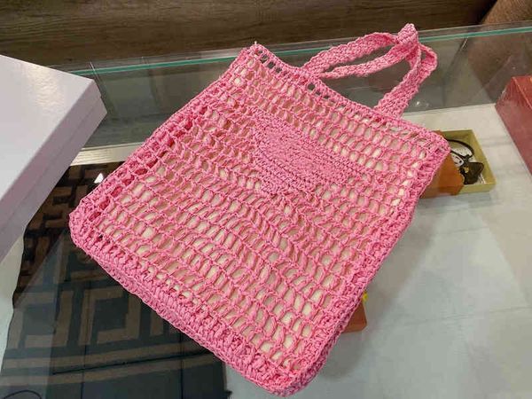 

7a+women knitted mesh handbags 2 in 1 straw woven bag axillary chain handbag women luxury designer shoulder crossbody messenger coin purse