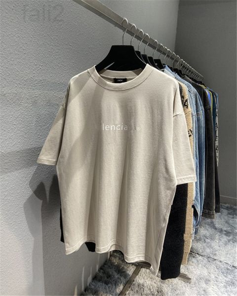 

men's t-shirts designer ins 21ss spring and summer new small r printed couple paris casual short sleeve t-shirt tee fashion ywk6, White;black