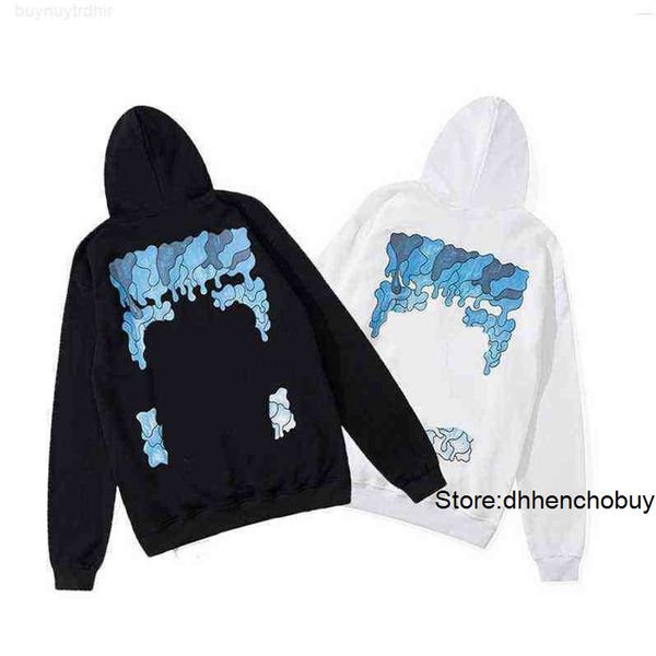 

hoodies cotton paint arrow sports pullover painted designers brand classic, Black