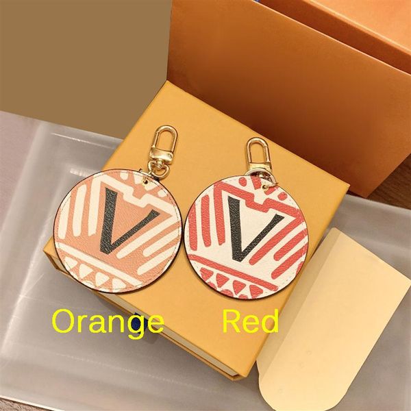 

wave pu leather keychain accessories fashion key chain circular keychains buckle for men women hanging decoration with retail box 304s, Silver