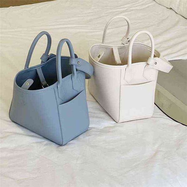 

evening bags korean style women handbag large capacity pu leather bucket shoulder bag for female totes casual compound bag bolsa feminina 22
