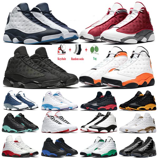 

2022 new 13 13s mens casual basketball shoes sneakers black cat houndstooth singles day dark powder blue starfish flint chicago island women