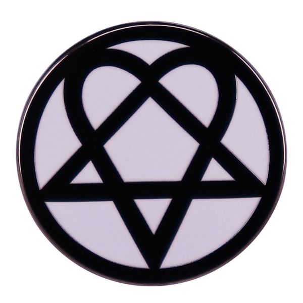 

gothic rock band brooch, Blue