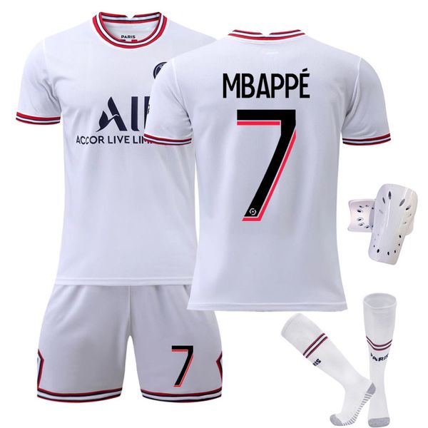 Soccer Jersey White Team Uniform Sport Kurzarmanzug Sport