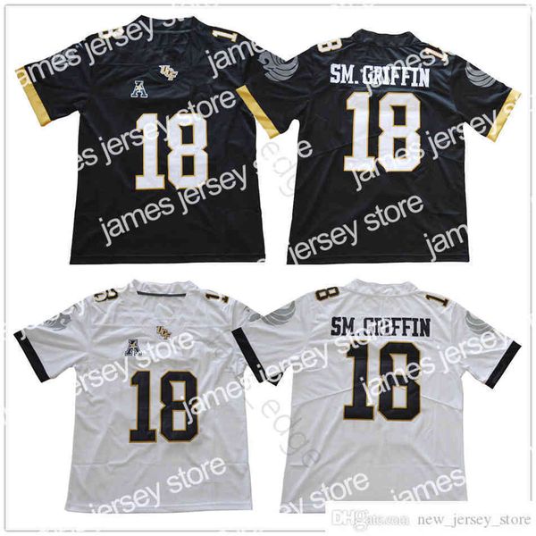 

ucf university jersey of central florida griffin home away white black 18 sm shaquem griffin college football jerseys