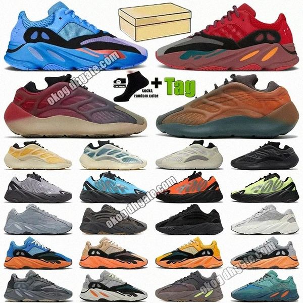 

700 v2 v3 casual shoes designer sneakers mens womens boost shoe b1ot#, Black