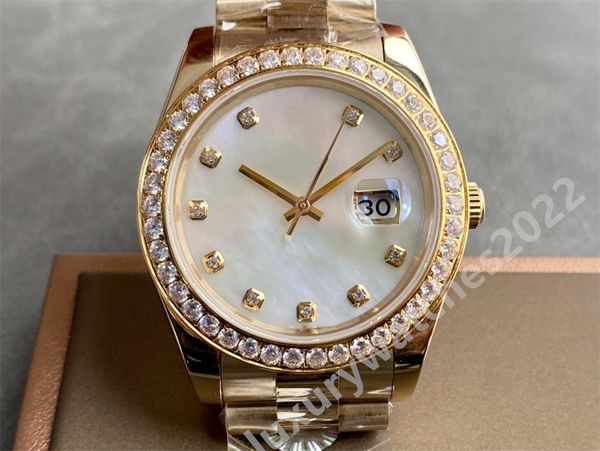 

luxury mens watch diamond bezel 36mm mp factory automatic asia 2813 movement gold ss men mechanical designer men's sports wristwatches, Slivery;brown