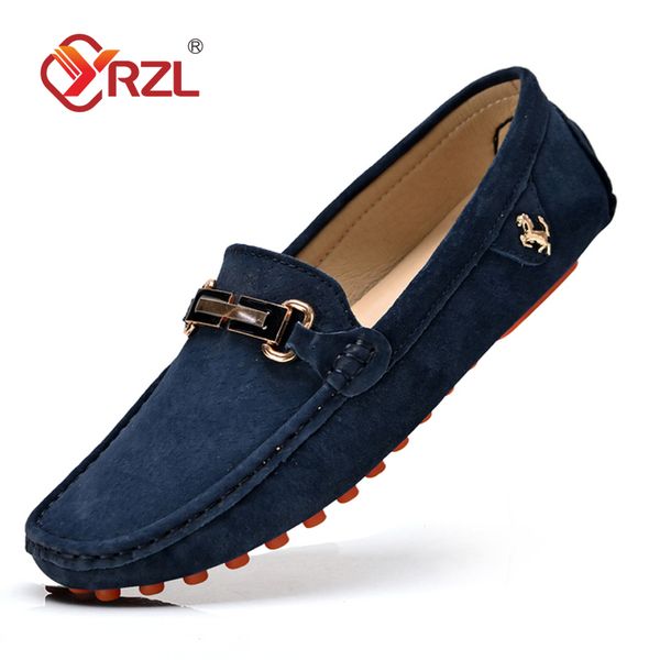 

men shoes loafers 2022 spring autumn new fashion boat shoes slip on men moccasins comfy suede leather casual shoes, Black