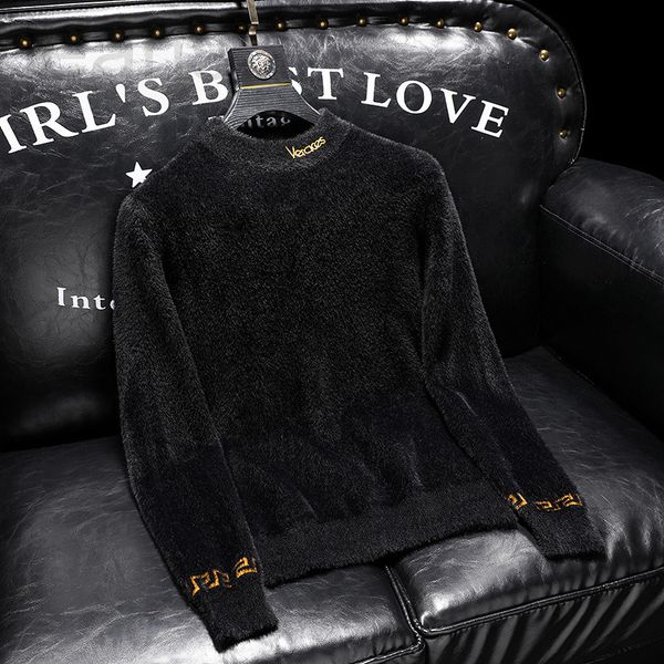 

men's sweaters designer 21812 lily's family keeps pushing mink sweater p135 control 188, 4xl can wear 210 jin krho, White;black