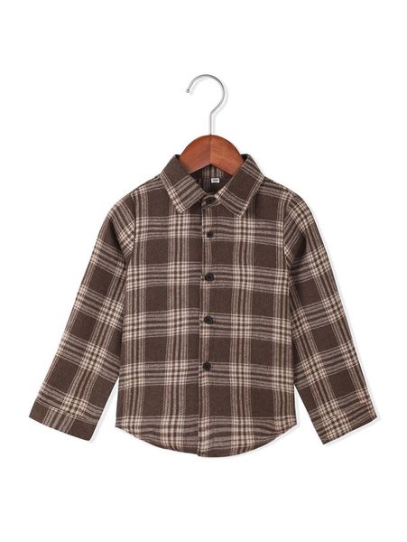 

toddler girls plaid print button up blouse she, White;black