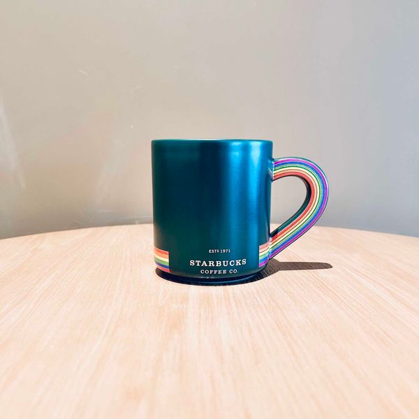 

starbucks cup 2022 valentine's day rainbow big love ceramic mug office home coffee cup