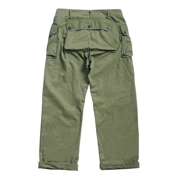 P440001 Pantaloni USMC HBT stile militare US 2 Guerra Mondiale Pantaloni casual da uomo in cotone vintage slim dritti 201111