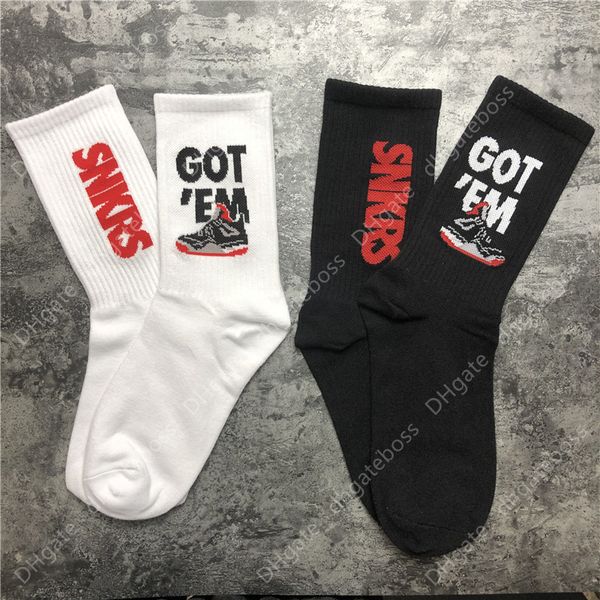 

2pairs blood clot color got me em crew cotton socks ins street fashion for gym shoes hiker sneakers eur size 35-43, Black