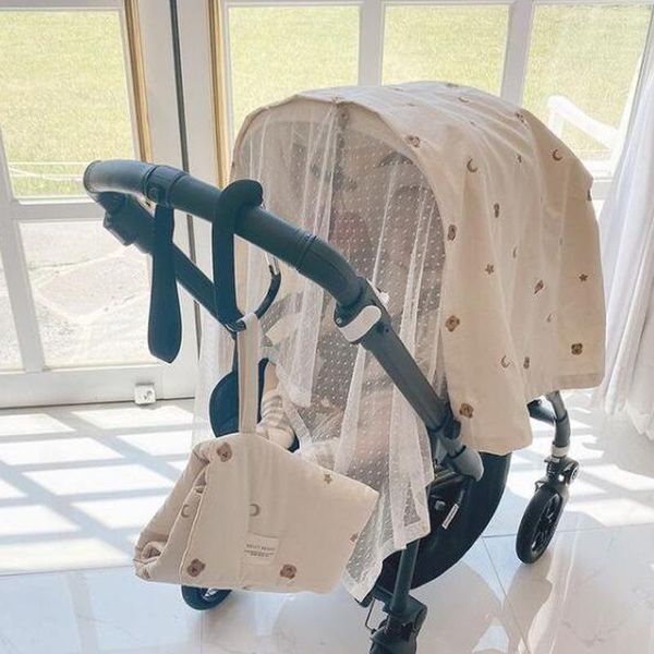 Acessórios para peças de carrinho Korea Baby Mosquito Net/Buggy Berço/Carrinho de Carrinho Sun Net Sun Shot Coberting Reding Infant AccessoriessTroller