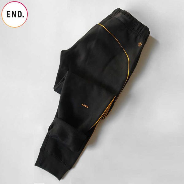 

men's pants nosta drake co branded plush sweatpants men's casual thickened bodyguards winter large loose trendy leggings, Black