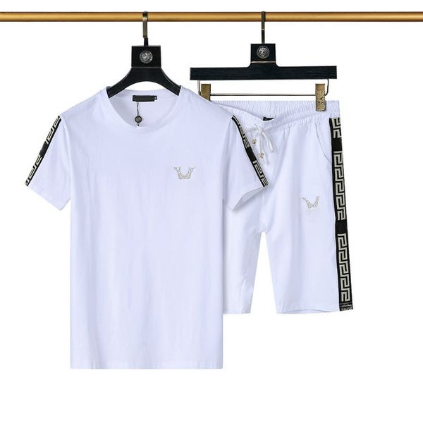 

summer mens designers tracksuits jogging suit men tracksuit pullover running sweatshirt man short sleeve pants fashion sweat track suits, Gray