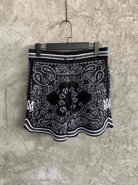 

men's shorts designer shorts fahion cashmeree patchwork male casual loose summer short pants, White;black