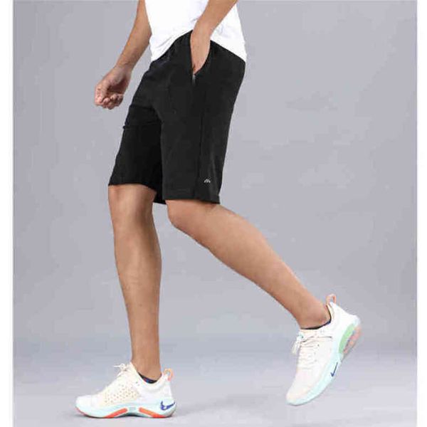 

cotton lulu loose short capris brand men's summer casual elastic straight versatile middle pants fashion business shorts lu-7146 xiyy, White;black