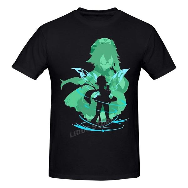 T-shirt da uomo Genshin Impact Games T-shirt saccarosio Abbigliamento Harajuku T-shirt a maniche corte Felpe in cotone T-shirt grafica Marche T-shirt