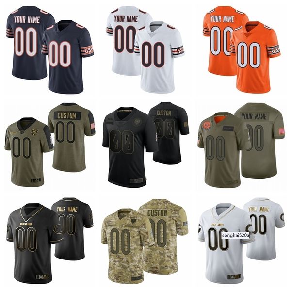 

2021 custom chicago men women youth bear football edition city split vapor limited stitched jersey size s-6xl''nfl''jers, Black