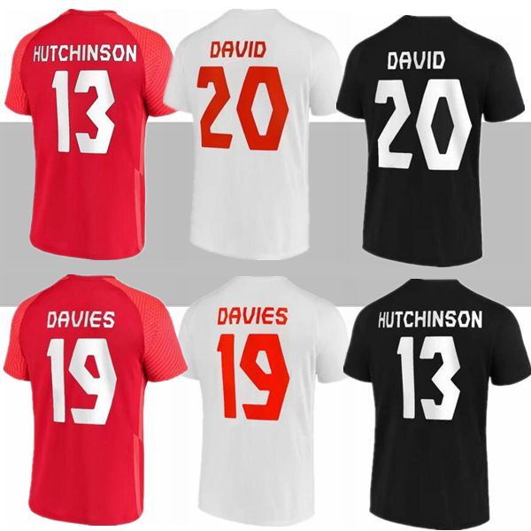 

21 22 canada soccer jerseys davies national team home away white red third black 2021 2022 latest david larin cavallini laryea millar hoilet, Black;yellow