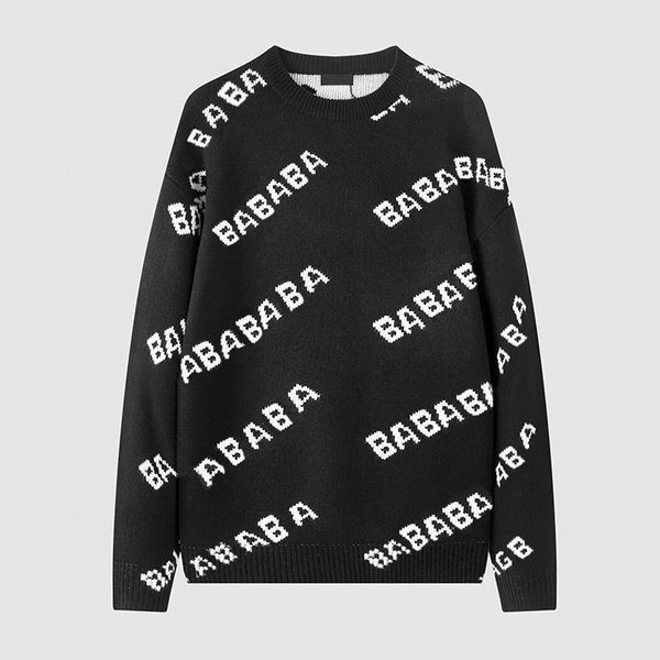 

mens sweater designer fashion sweaters casual hoodie round long sleeve men women letter printing hoodies 3 colors asian size -xxl, White;black