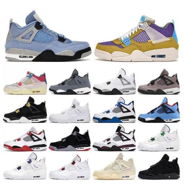 

basketball shoes men 4s 4 black cat pure money royalty university red union guava lemon venom mens trainers sneakers size us 7-13