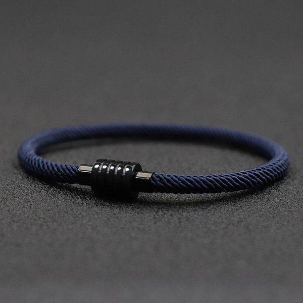 

minimalist rope bracelet strands men women 100 unfading magnet couple braclet, Black