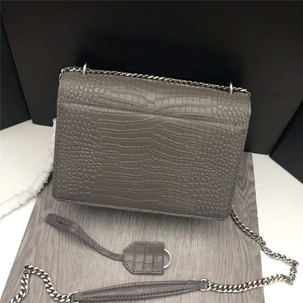 

genuine leather women shoulder messenger bag luxury brand designer chain crossbody crocodile bags crocodile pattern wallet 2022
