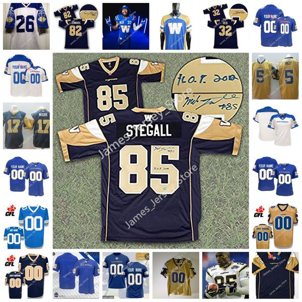 2022 CFL CFL CLF Winnipeg Blue Bombers Jersey 59 Michael Couture 68 Geoff Gray 51 Jarmarcus Hardrick 67 Chris Kolankowski 53 Patrick Neufeld Jackson Jeffcoat Jerseys