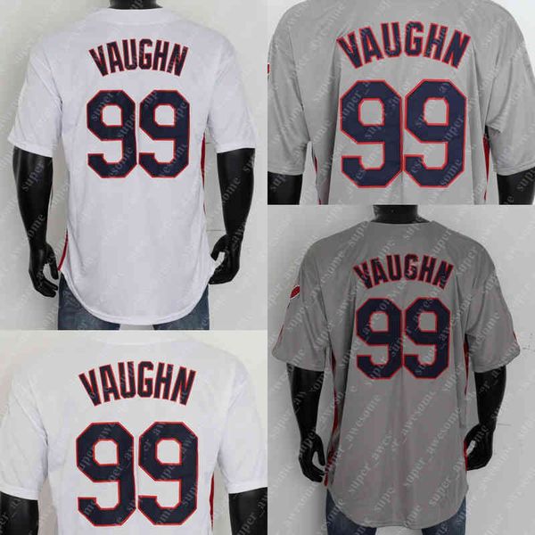 

99 ricky vaughn jersey white gray baseball jerseys stitched, Black