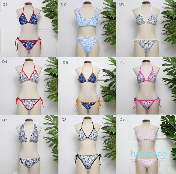 2022 Novo biquíni de biquíni de moda feminino de praia de praia Super biquínis lingerie 2 peças Bandagem Sexy Bathing Suits Pad Top Quality