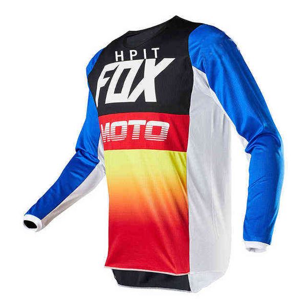

kaus motor off-road 2021 sepeda gunung berkendara menurun mtb pria dh fxr hpit fox, White