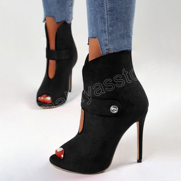 Kadın sandalet pompaları kadın düz renkli casaul açık ayak parmağı bayanlar ayakkabı seksi yüksek topuklu ayak ayak bileği ayak bileği botları